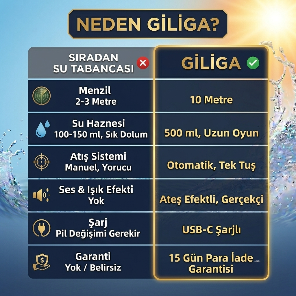 giligashop™elektrikli su tabancası
