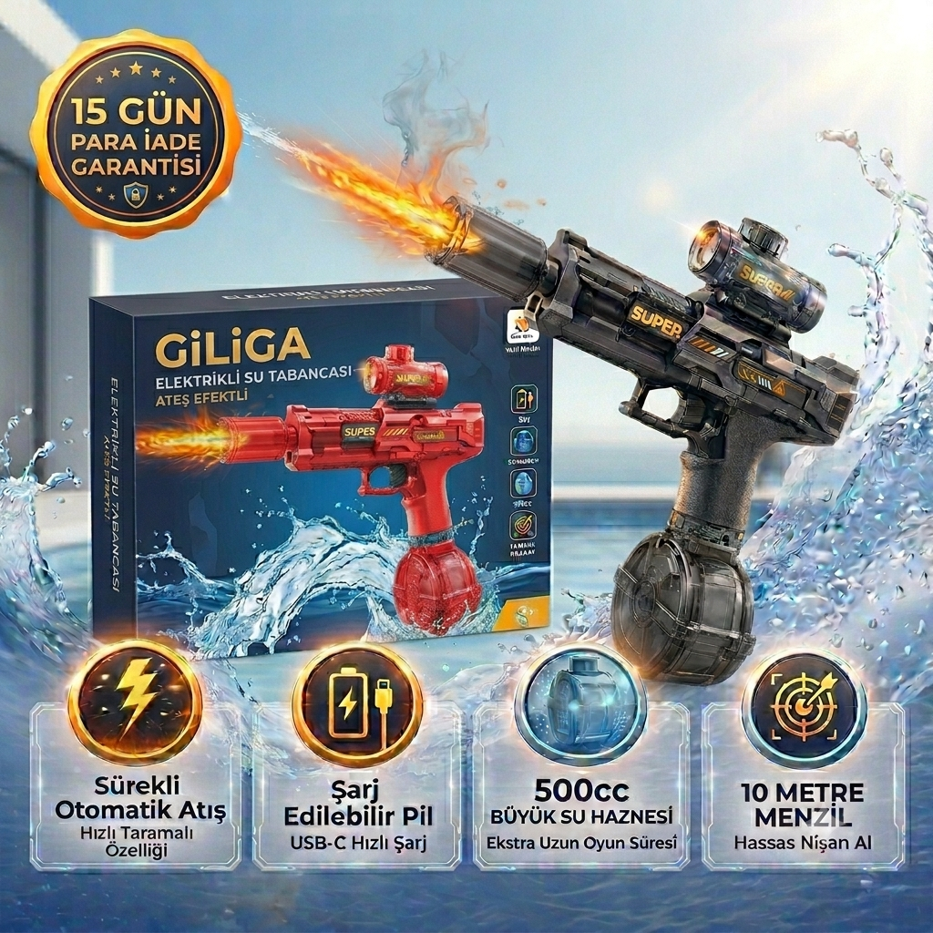 giligashop™elektrikli su tabancası